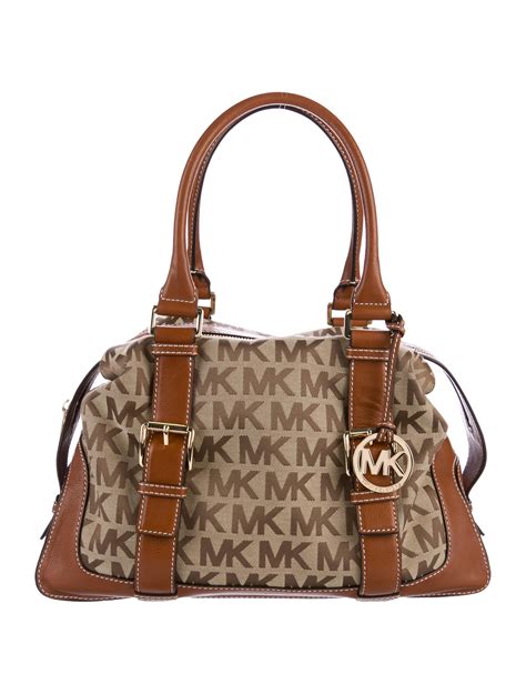 michael kors big valley shoulder bag monogram|Michael Kors monogramme shoulder bag.